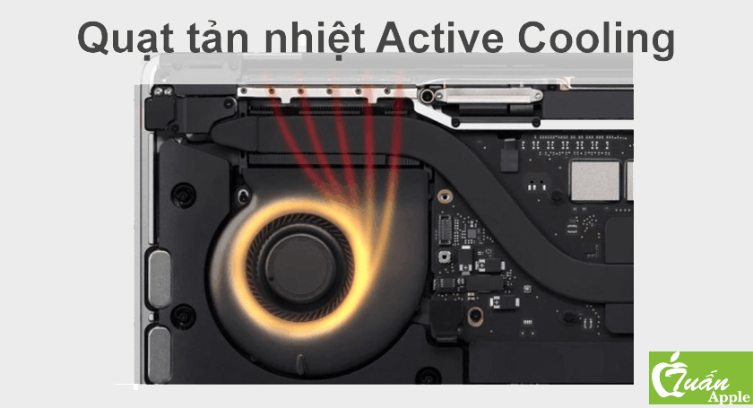Quạt tản nhiệt MacBook Pro 13″ Touch Bar M1 16GB 256GB, 512GB 2020 cũ
