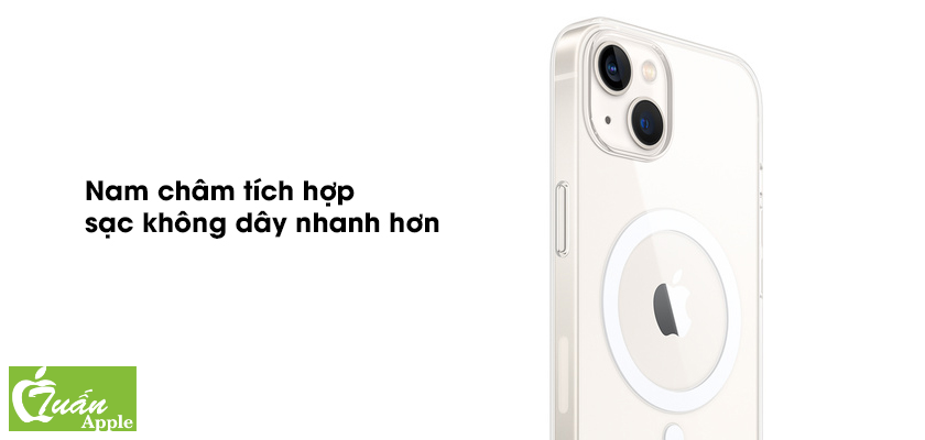 Ốp lưng MagSafe iPhone 13 Apple Silicone Clear Case Chính hãng