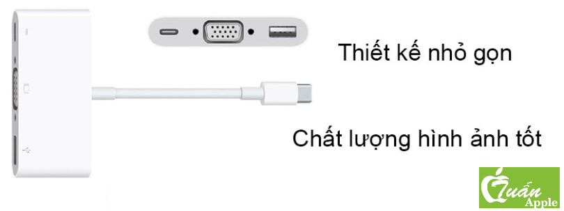Cáp chuyển USB-C to VGA Multiport Apple MJ1L2ZP