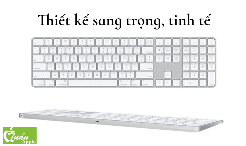 Bàn phím Apple Magic Keyboard + Touch ID/Phím số 2021 MK2C3