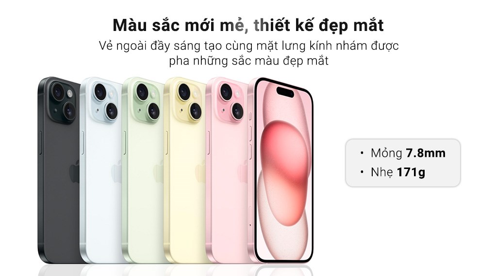 iPhone 15 512GB cũ hiệu năng vượt trội, màn hình sắc nét