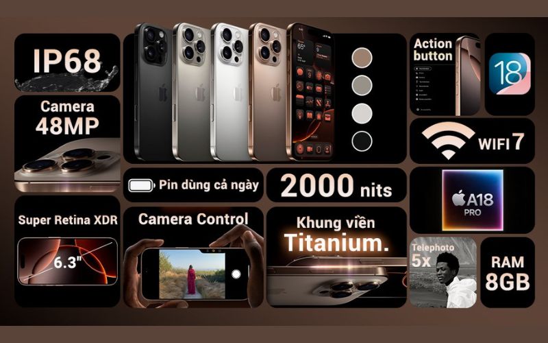 iPhone 16 Pro 1TB cũ có những ưu điểm gì?